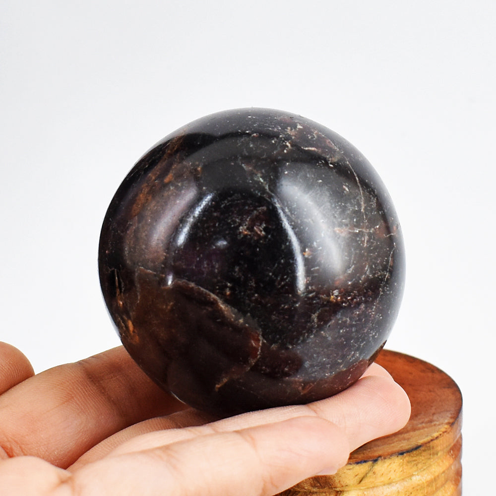 Amazing 1941.00 Cts Genuine Almandine Garnet  Hand Carved  Crystal  Healing Sphere
