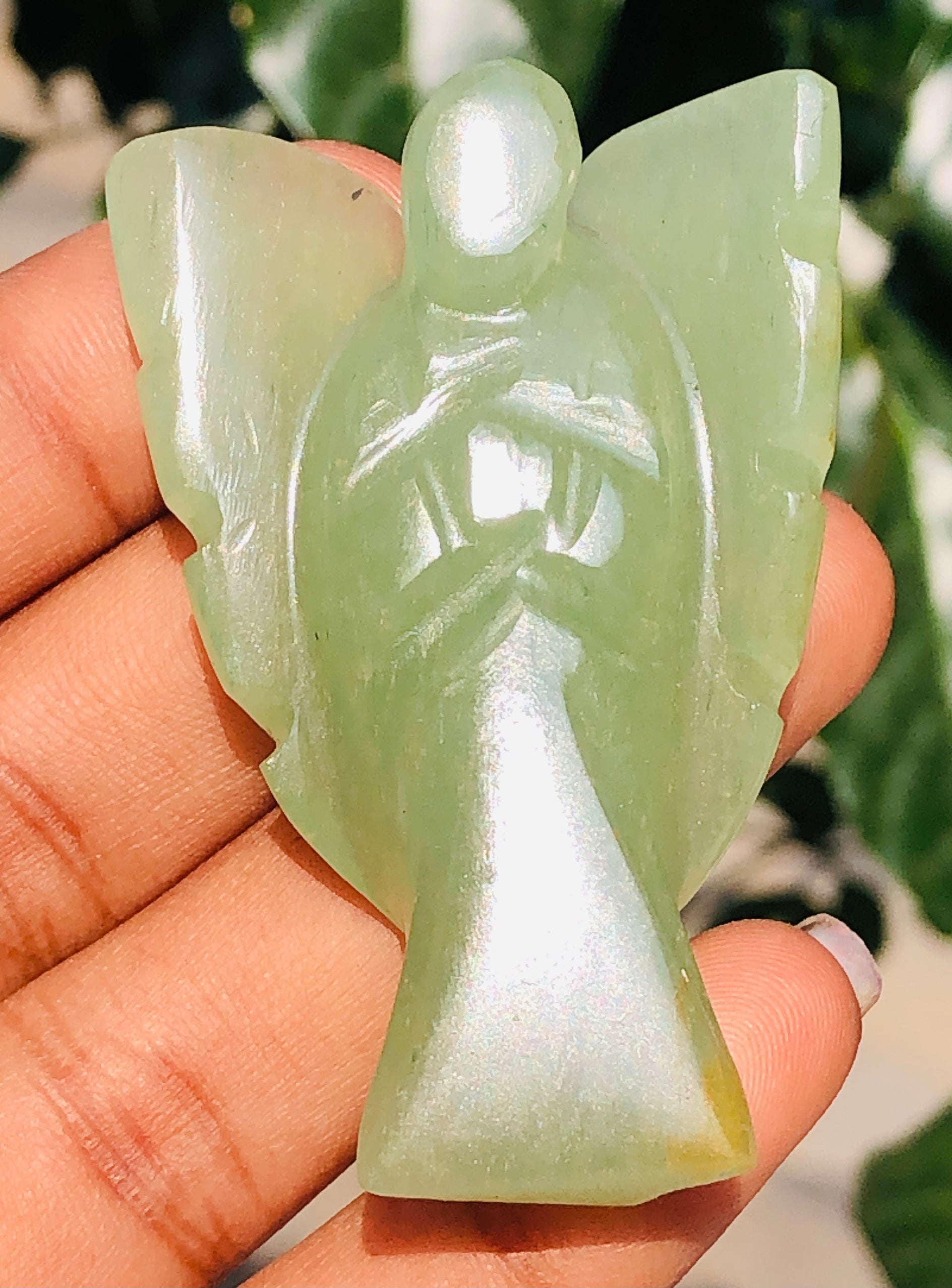 Amazing 152.00 Cts Genuine Green Aventurine Healing Premium Divine Crystal Angel