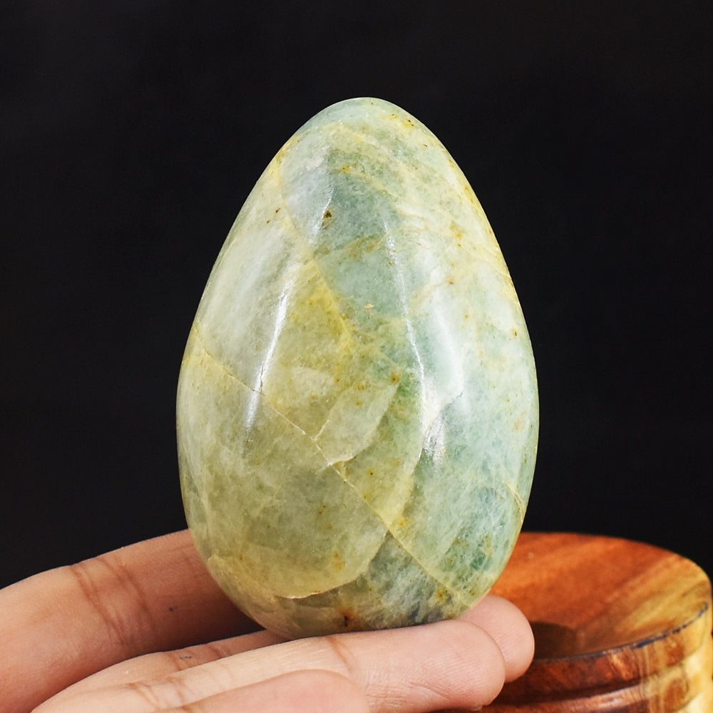 Beautiful  1011.00 Cts Genuine  Amazonite Hand  Carved  Crystal  Healing  Gemstone Egg
