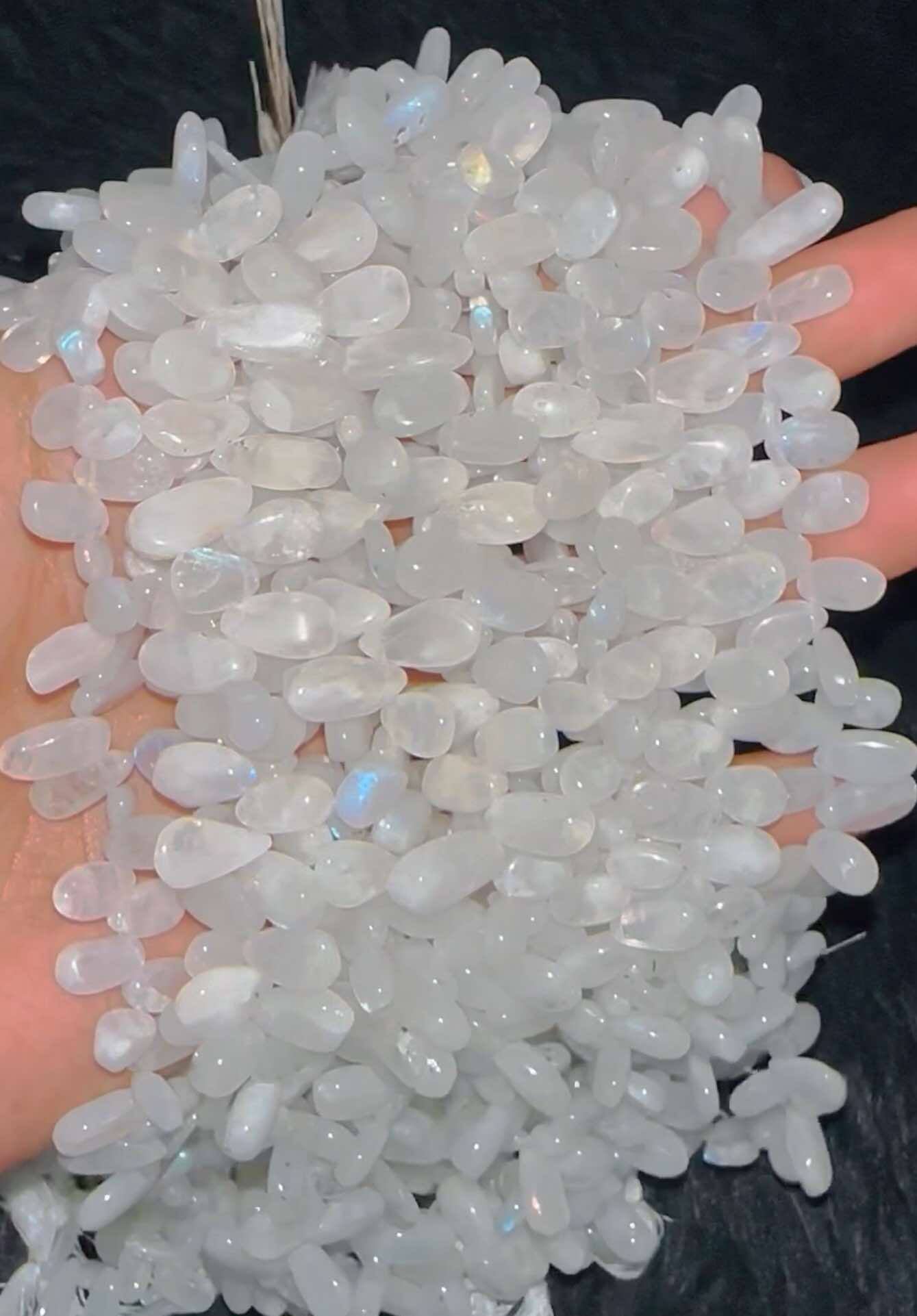 Mega Sale - 100% Genuine Exclusive Blue Flash Moonstone Beads Strand