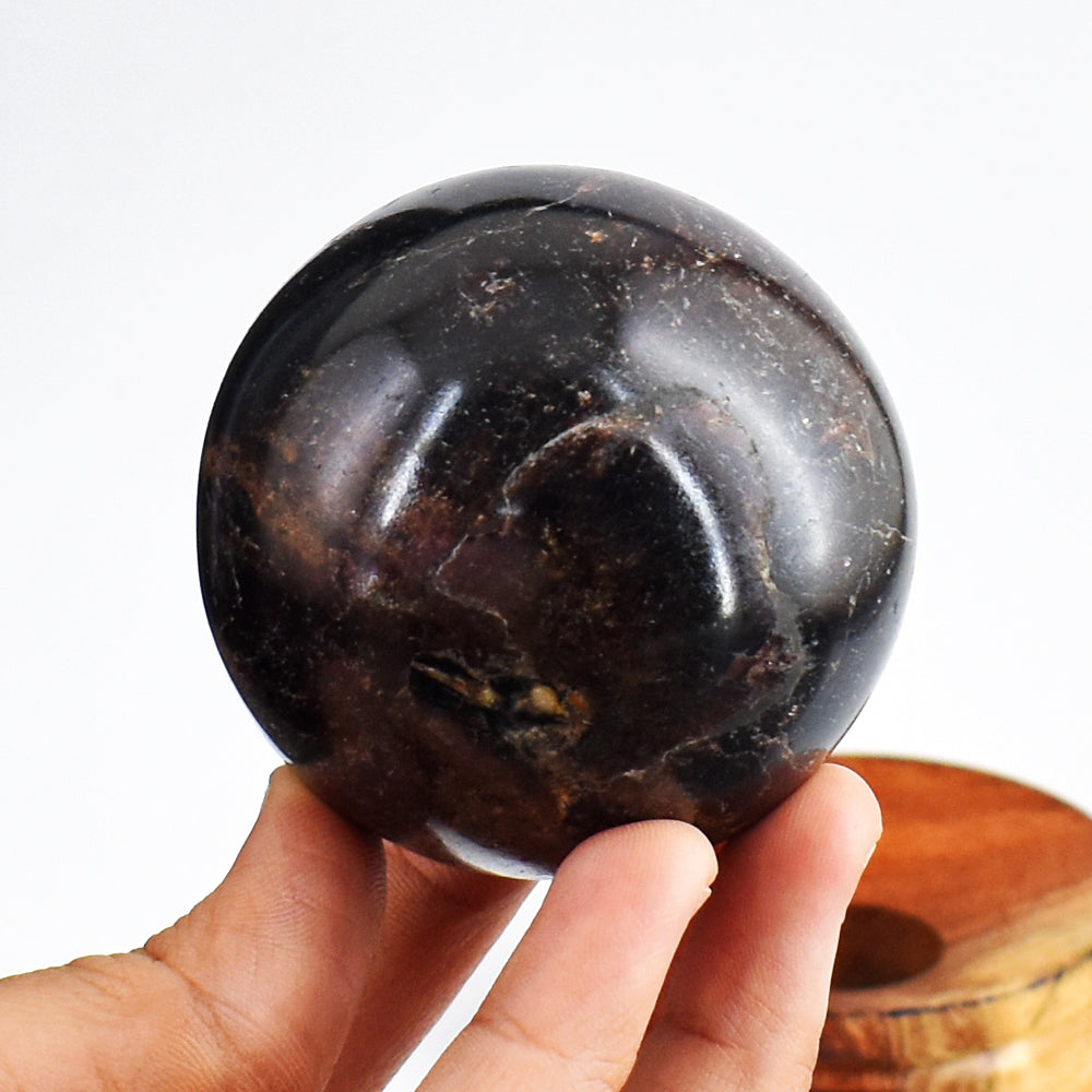 Amazing 1941.00 Cts Genuine Almandine Garnet  Hand Carved  Crystal  Healing Sphere