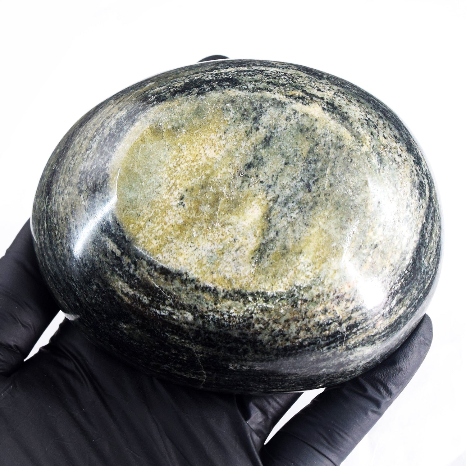 Excellent 988.00 Carats Genuine Galaxy Jasper Hand Carved Crystal Gemstone Carving Big Bowl