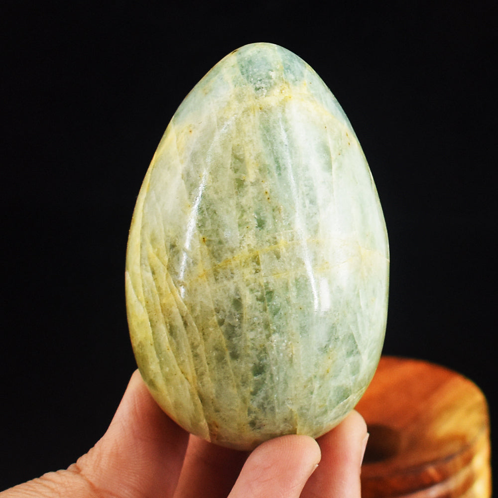 Beautiful  1011.00 Cts Genuine  Amazonite Hand  Carved  Crystal  Healing  Gemstone Egg
