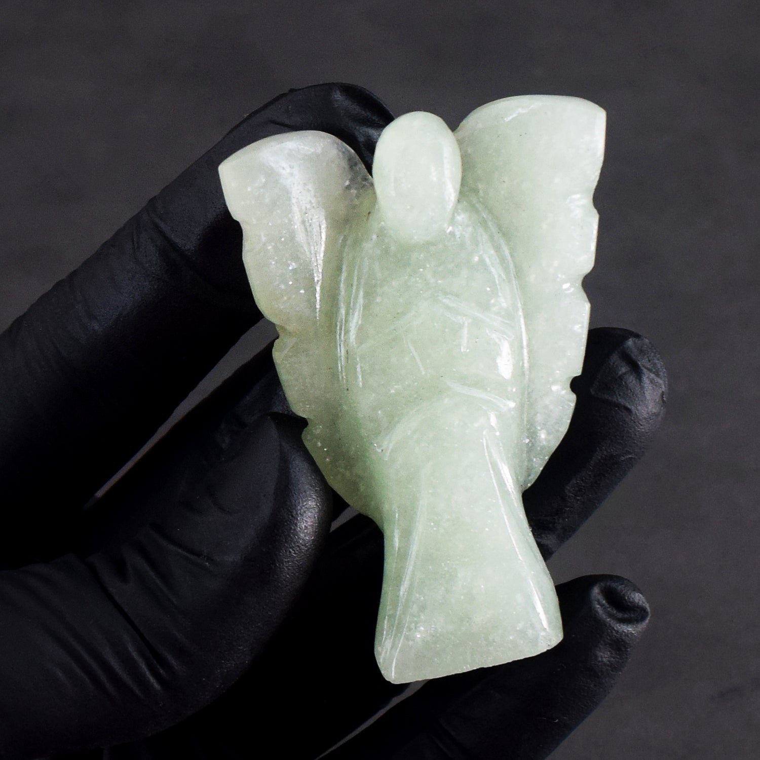 Admirable 147.00 Cts Genuine Green Aventurine Healing Premium Divine Crystal Angel