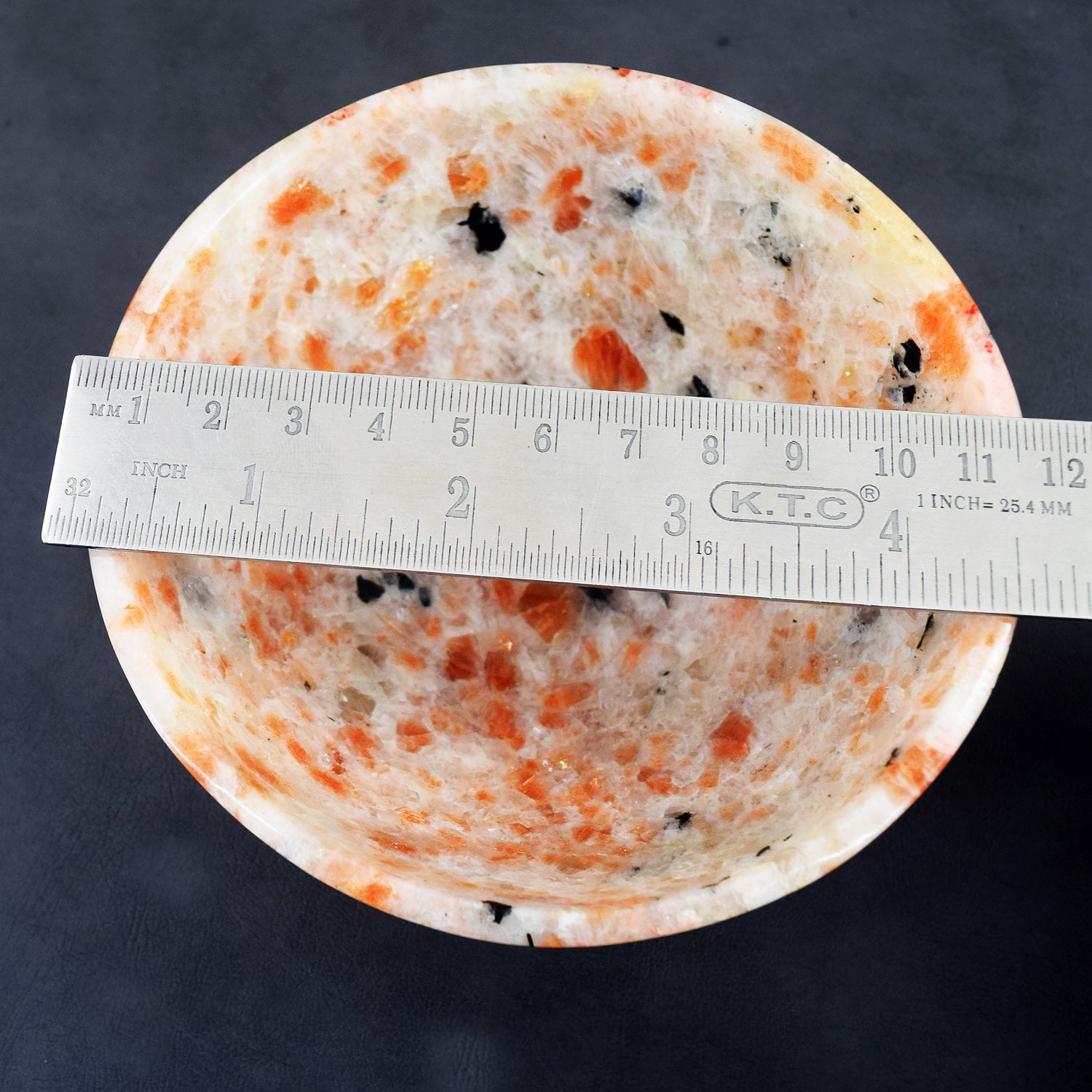 Miraculous 1525.00 Carats Genuine Sunstone Hand Carved Crystal Gemstone Carving Big Bowl