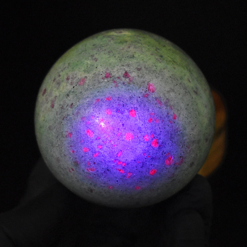 Stunning 1780.00 Carats Genuine Pink In ruby Fuchsite Crystal Specimen Healing Sphere