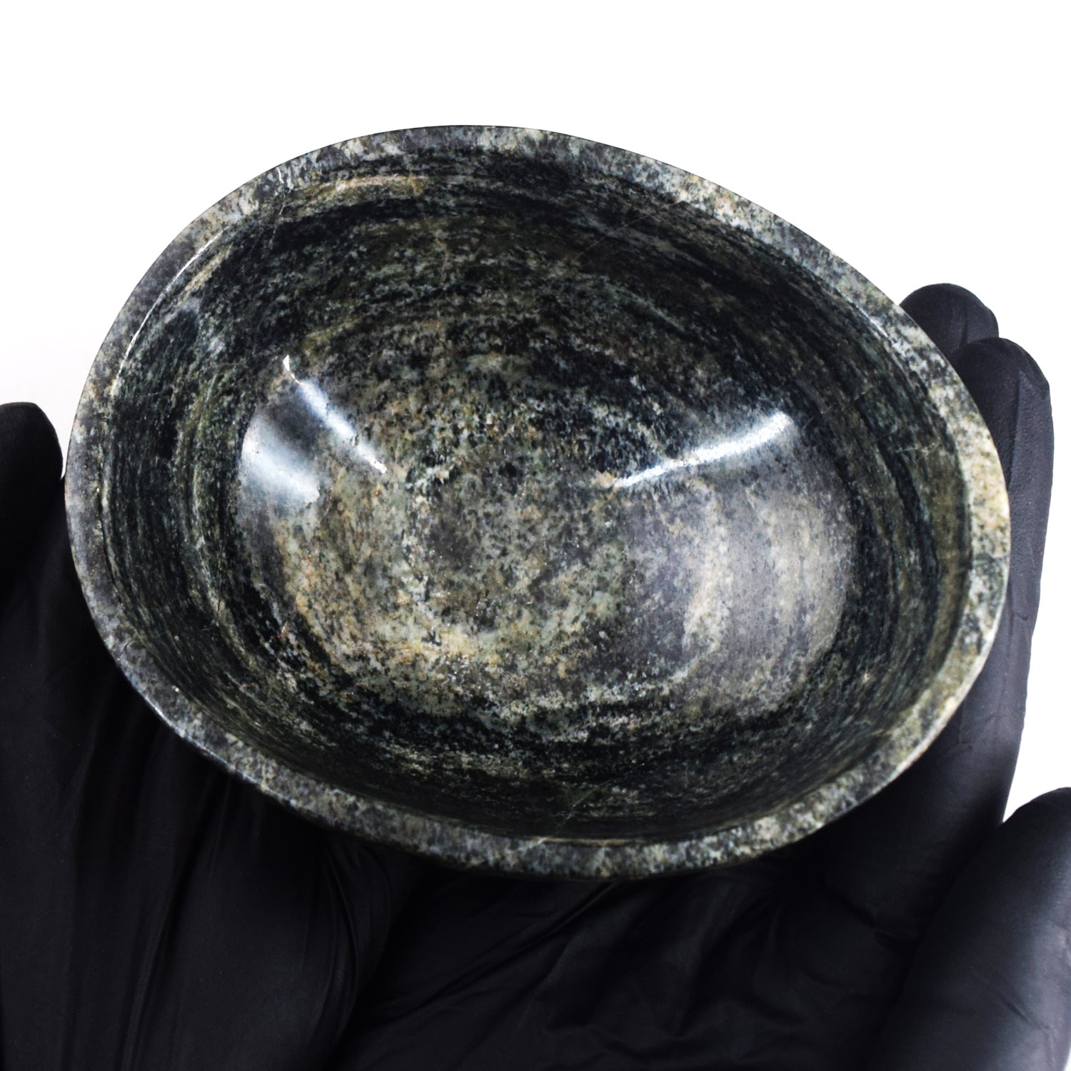 Excellent 988.00 Carats Genuine Galaxy Jasper Hand Carved Crystal Gemstone Carving Big Bowl