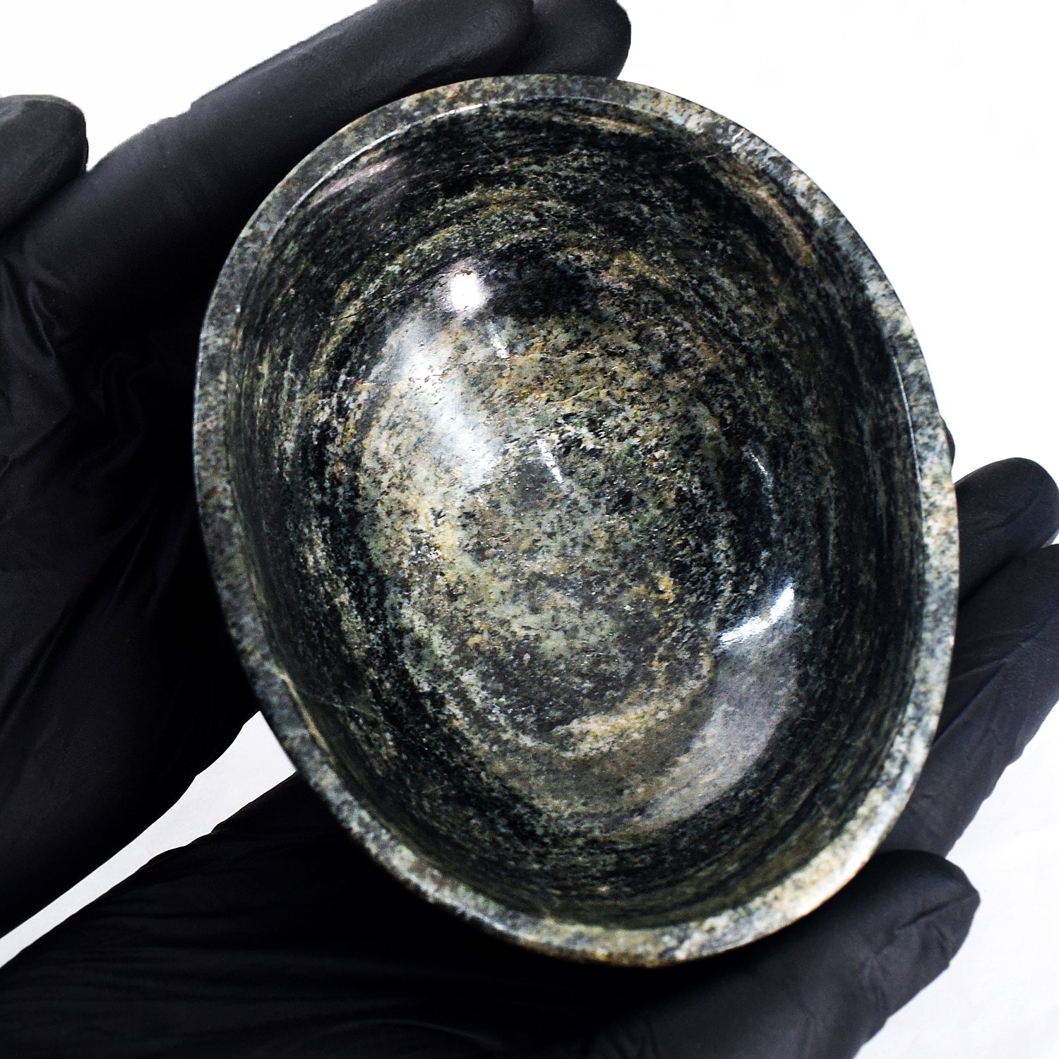 Excellent 988.00 Carats Genuine Galaxy Jasper Hand Carved Crystal Gemstone Carving Big Bowl