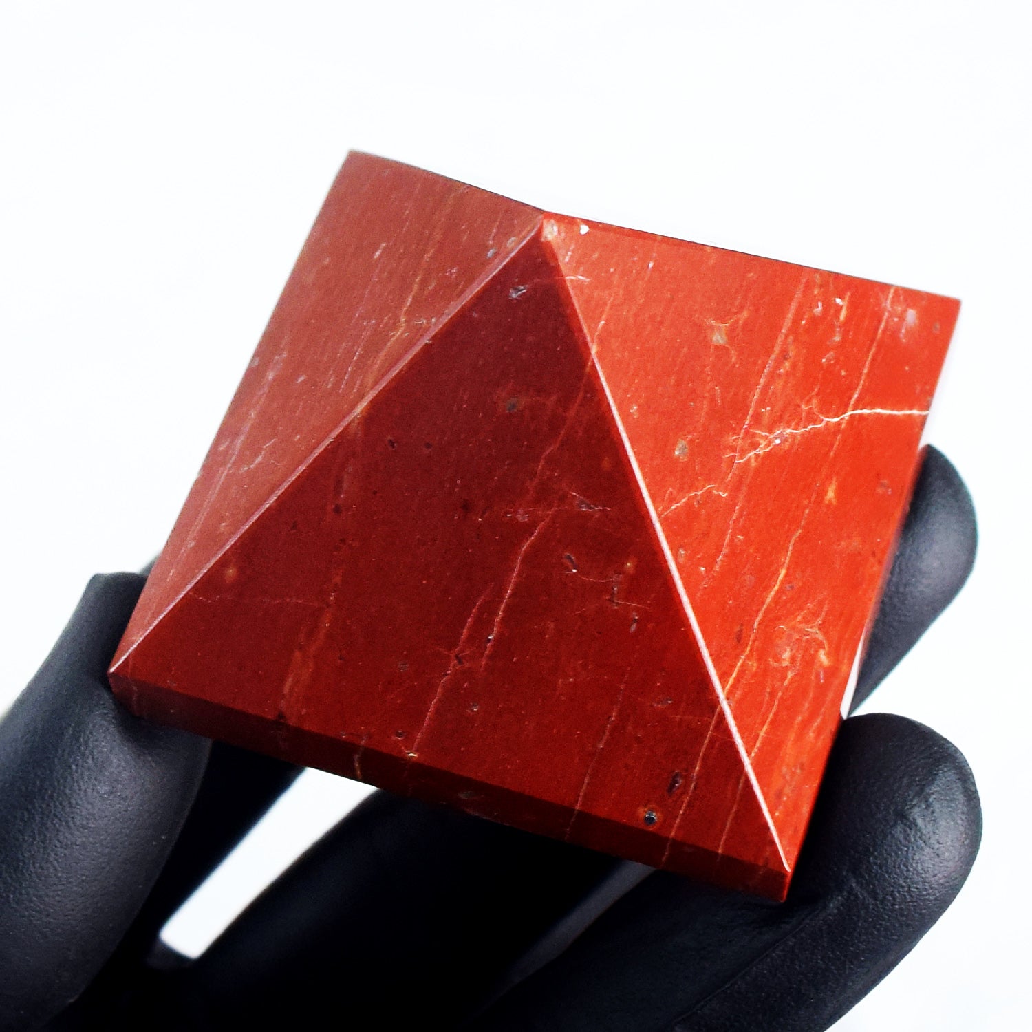 Gorgeous 474.00 Cts Genuine Red Jasper Crystal Specimen Healing Divine Pyramid