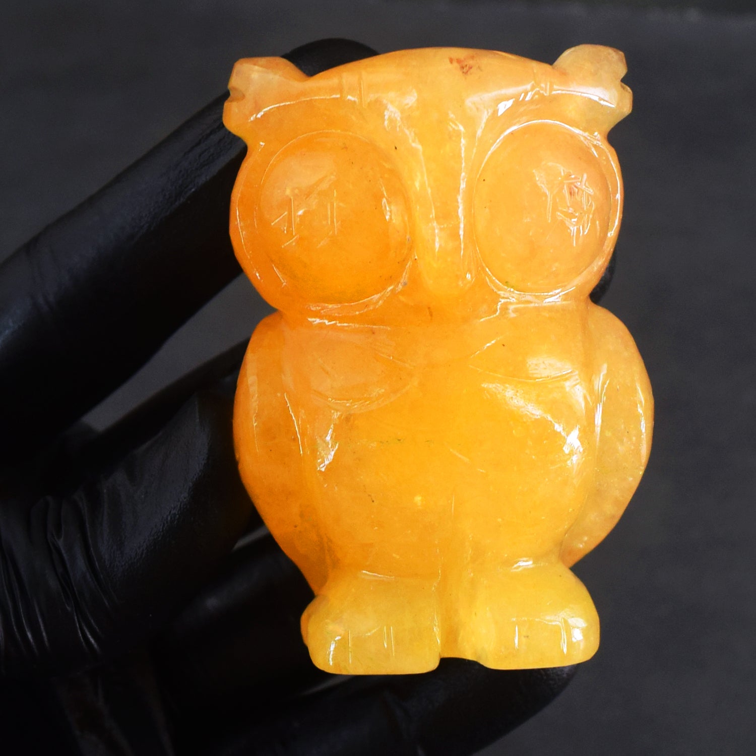Gorgeous 733.00 Cts Genuine Yellow Aventurine Hand Carved Gemstone Premium Crystal Owl