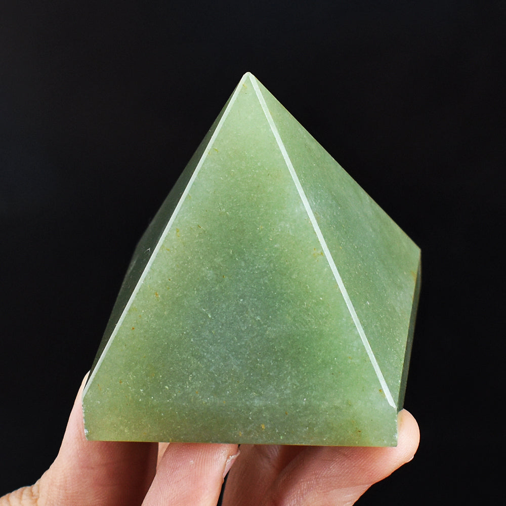 Genuine  741.00 Carats  Genuine  Aventurine  Hand Carved Crystal Healing  Pyramid Gemstone Carving