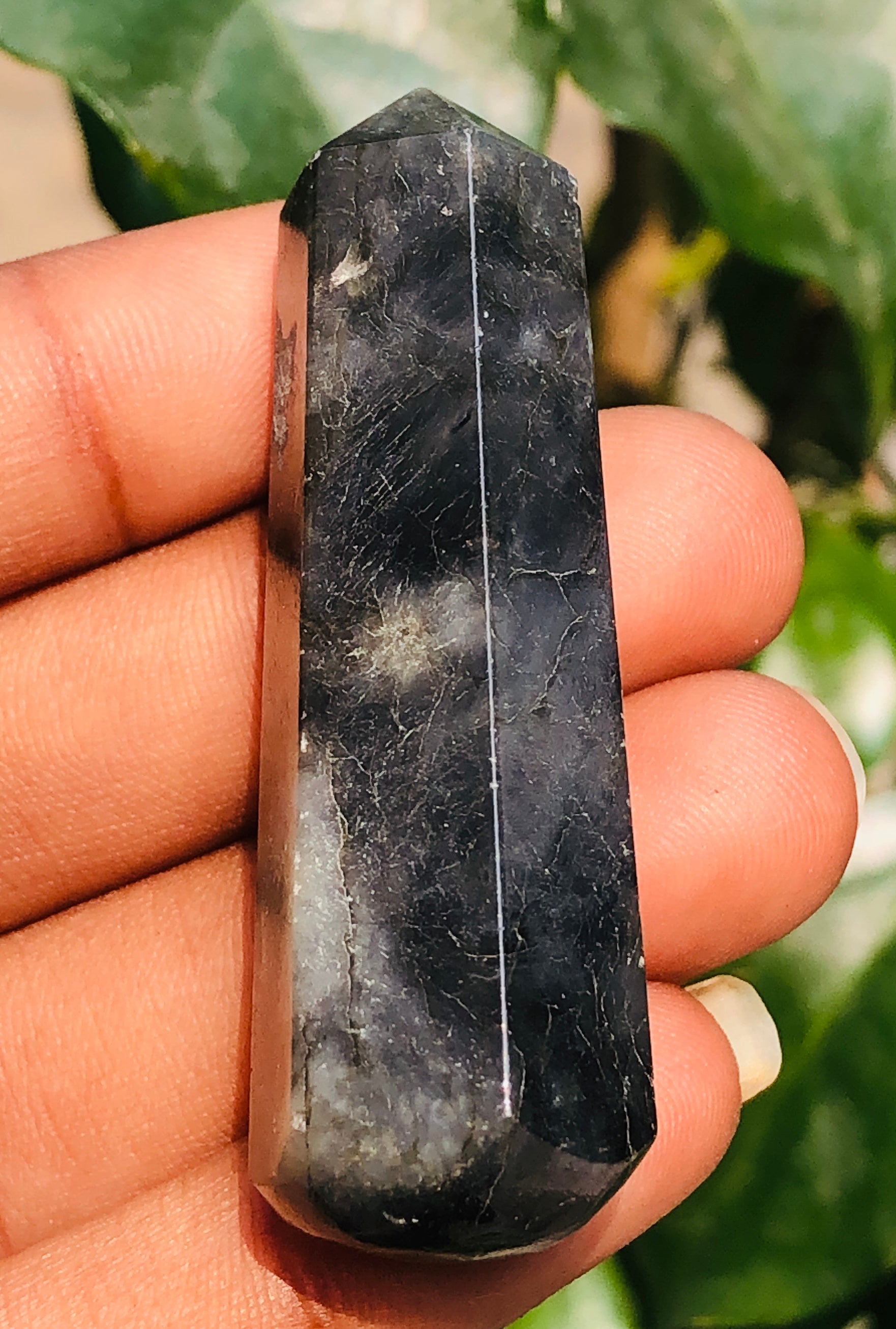 Amazing 113.00 Carats  Genuine Golden Flash Labradorite Hand  Carved  Crystal Gemstone Healing Point