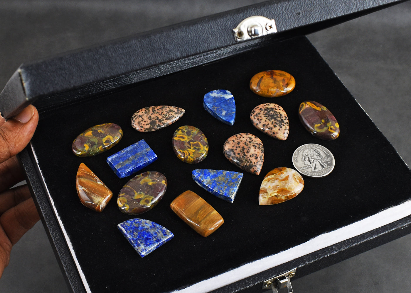 Genuine  393.00 Carats  Exclusive  Mix Gem  Untreated  Gemstone  Cabochon  Lot