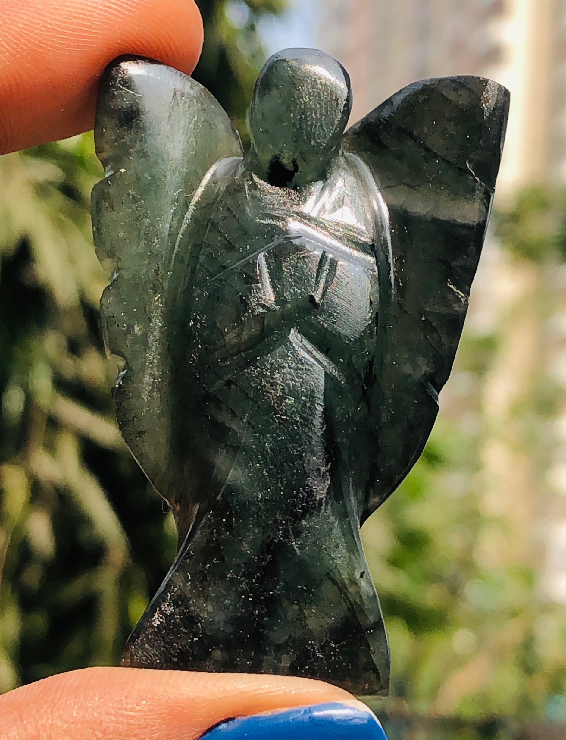 Attractive 155.00 Cts Genuine Labradorite Healing Premium Divine Crystal Angel