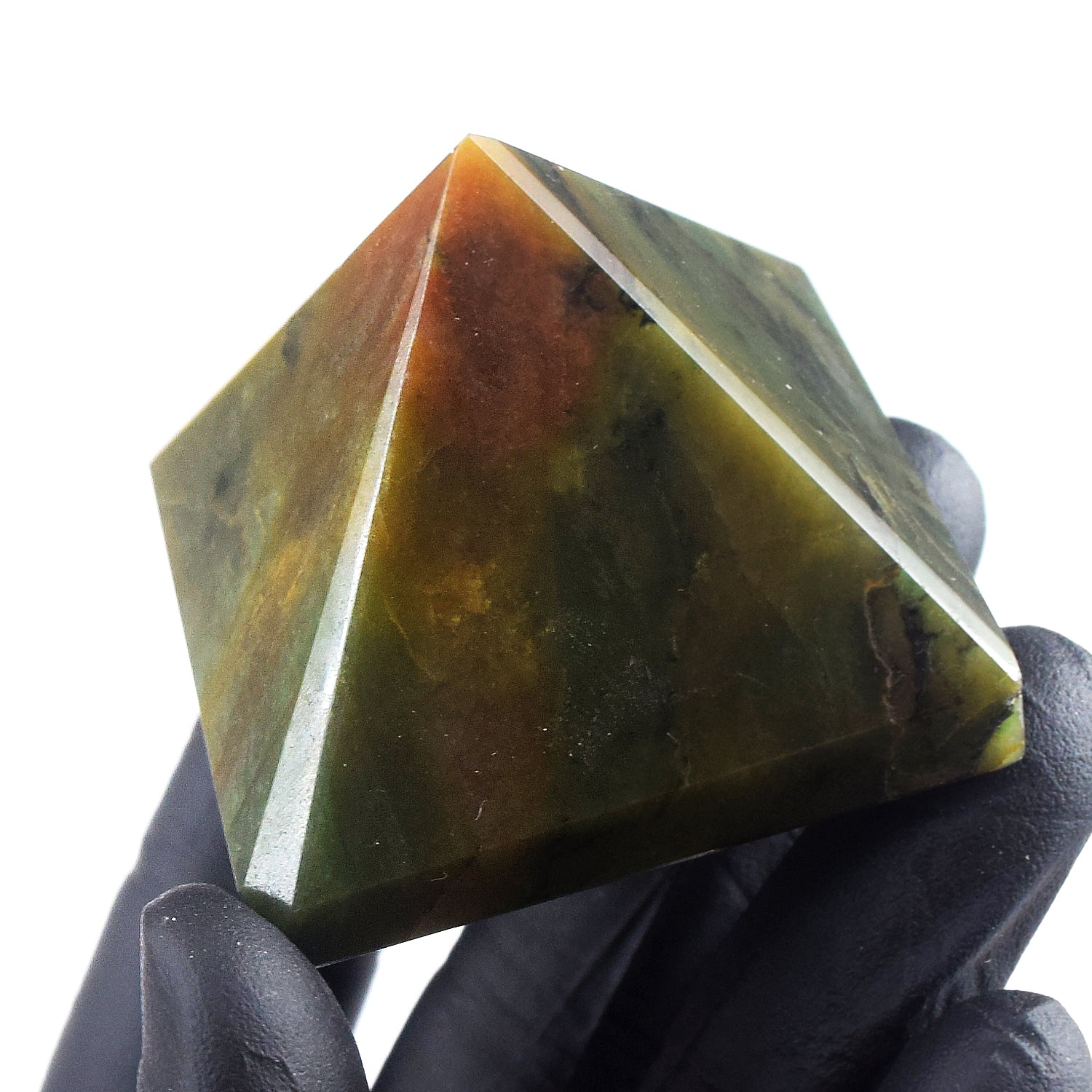 Natural 538.00 Cts Genuine Bloodstone Crystal Specimen Healing Divine Pyramid