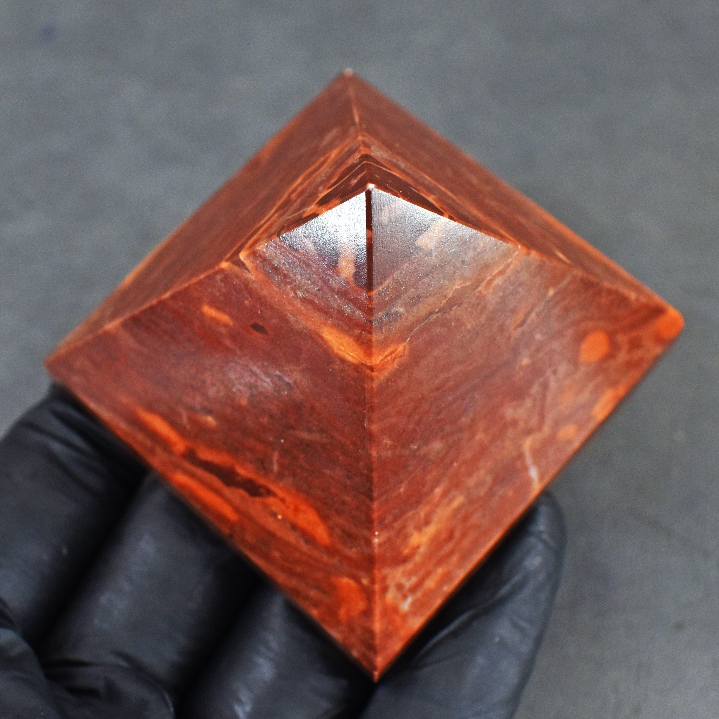 Lovely 626.00 Cts Genuine Coffee Jasper Crystal Specimen Healing Divine Pyramid
