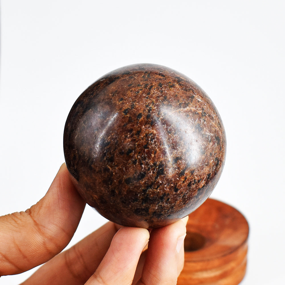 amazing 1689.00 Carats  Gorgeous  Genuine  Almandine Garnet  Hand  Carved  Healing  Sphere