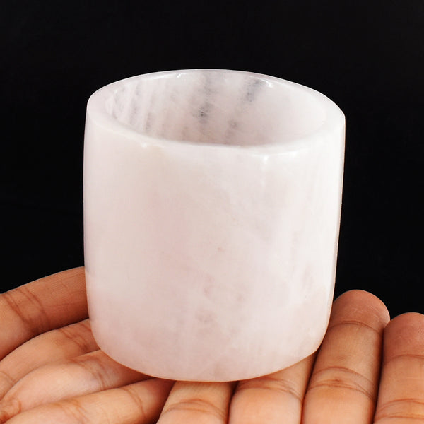 Natural 937.00 Carats Genuine Pink Rose Quartz Hand Carved Crystal Gemstone Glass Carving