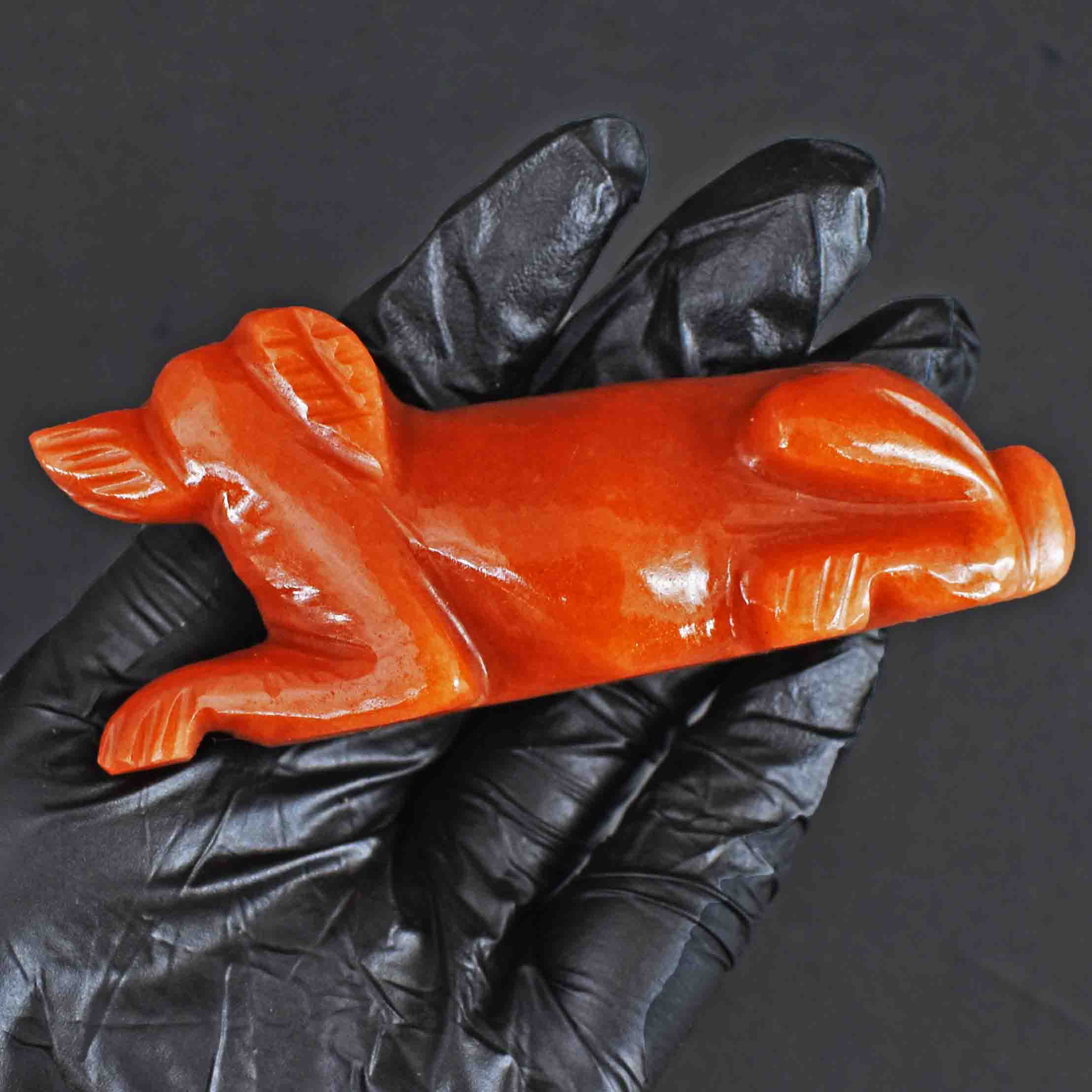 Genuine 458.00 Carats Exclusive Aventurine Hand Carved Crystal Gemstone Dog Carving 2026 Collection