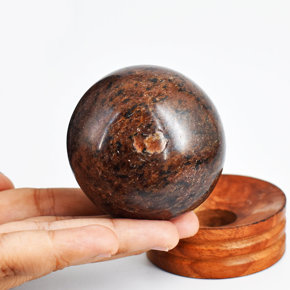 amazing 1689.00 Carats  Gorgeous  Genuine  Almandine Garnet  Hand  Carved  Healing  Sphere