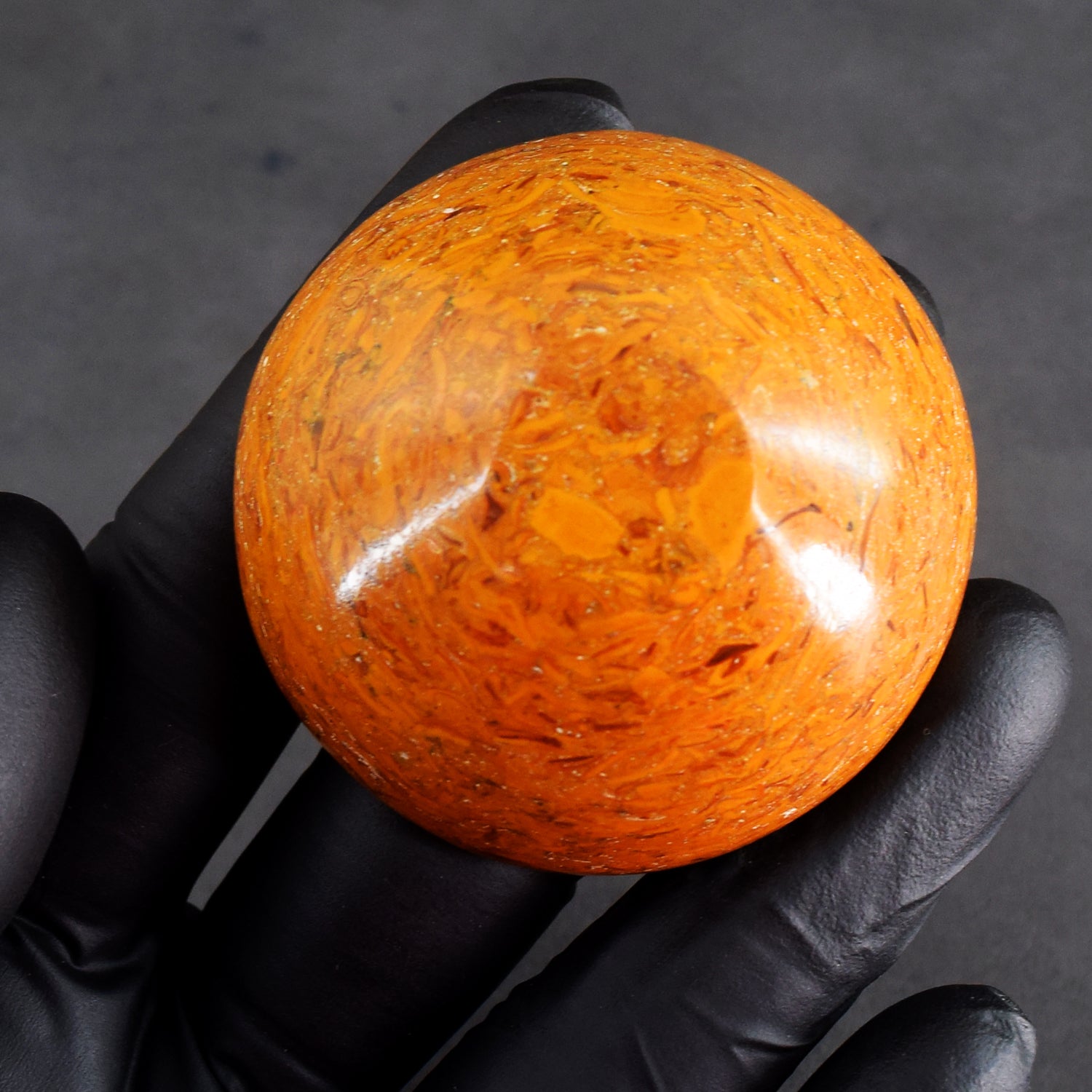 Beautiful 122.00 Carats Genuine Golden Art Jasper Hand Carved Crystal Gemstone Carving Bowl