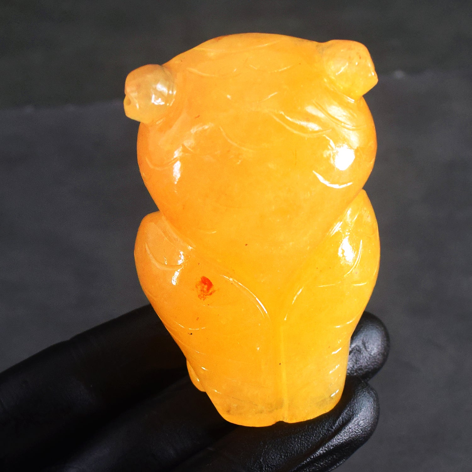 Gorgeous 733.00 Cts Genuine Yellow Aventurine Hand Carved Gemstone Premium Crystal Owl