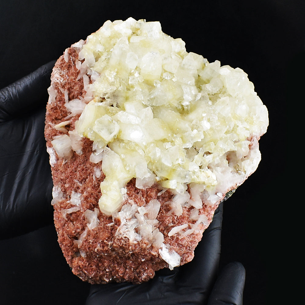 Amazing 4447.00 Cts Genuine Apophyllite With Stilbite Crystal Specimen Gemstone