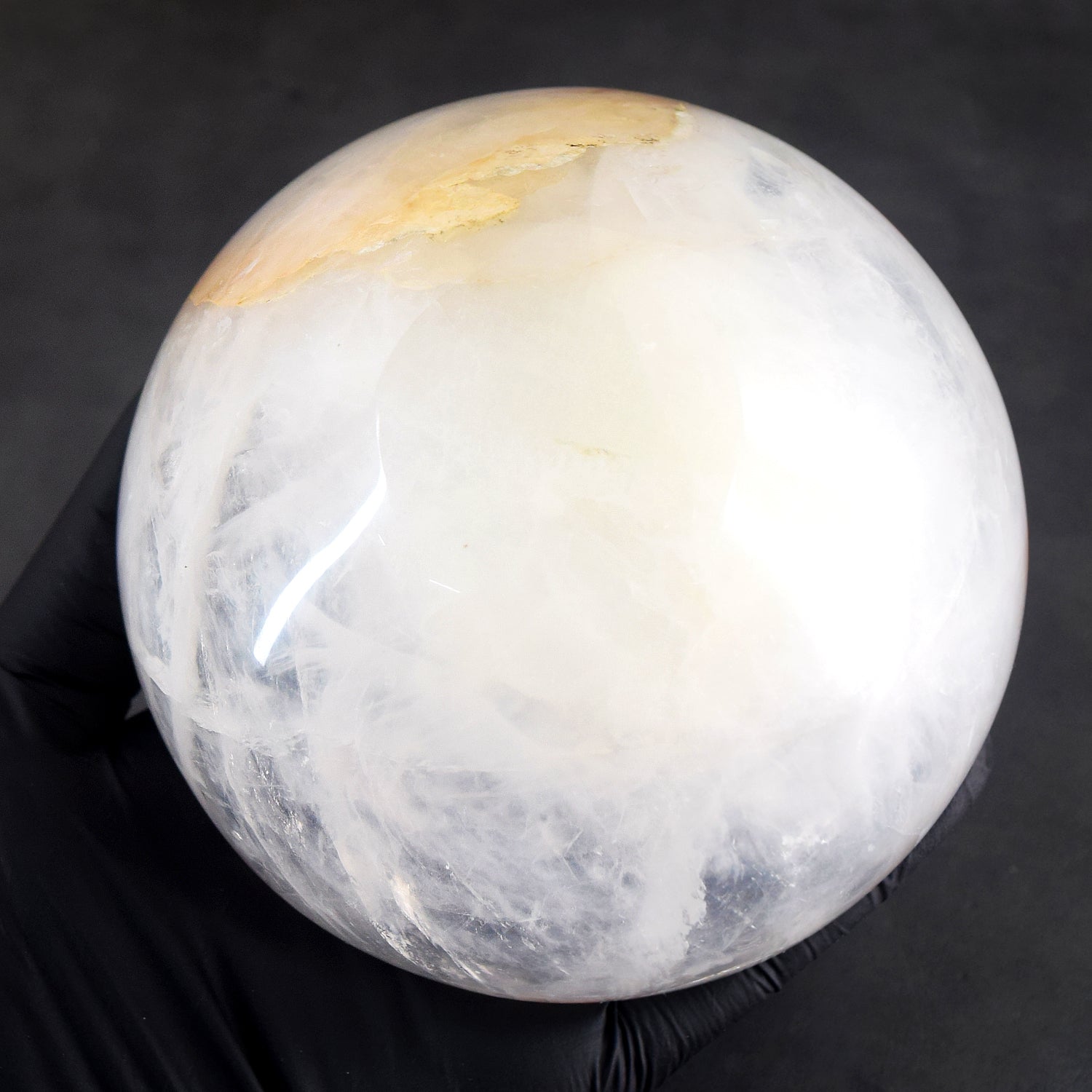 Glamourous 2188.00 Carats Genuine White Quartz Hand Carved Crystal Gemstone Carving Big Bowl