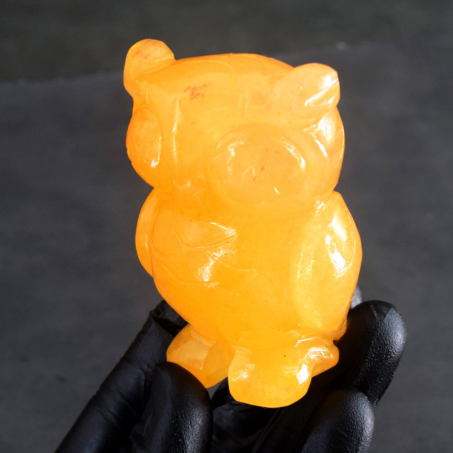 Gorgeous 733.00 Cts Genuine Yellow Aventurine Hand Carved Gemstone Premium Crystal Owl