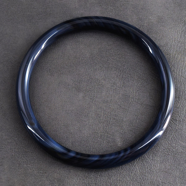 Impressive 82.00 Cts Genuine Black Agate Gemstone Crystal Specimen Premium Fancy Bangle