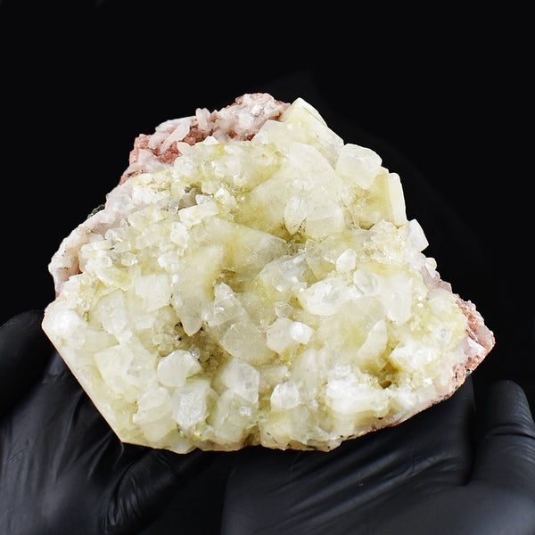 Amazing 4447.00 Cts Genuine Apophyllite With Stilbite Crystal Specimen Gemstone