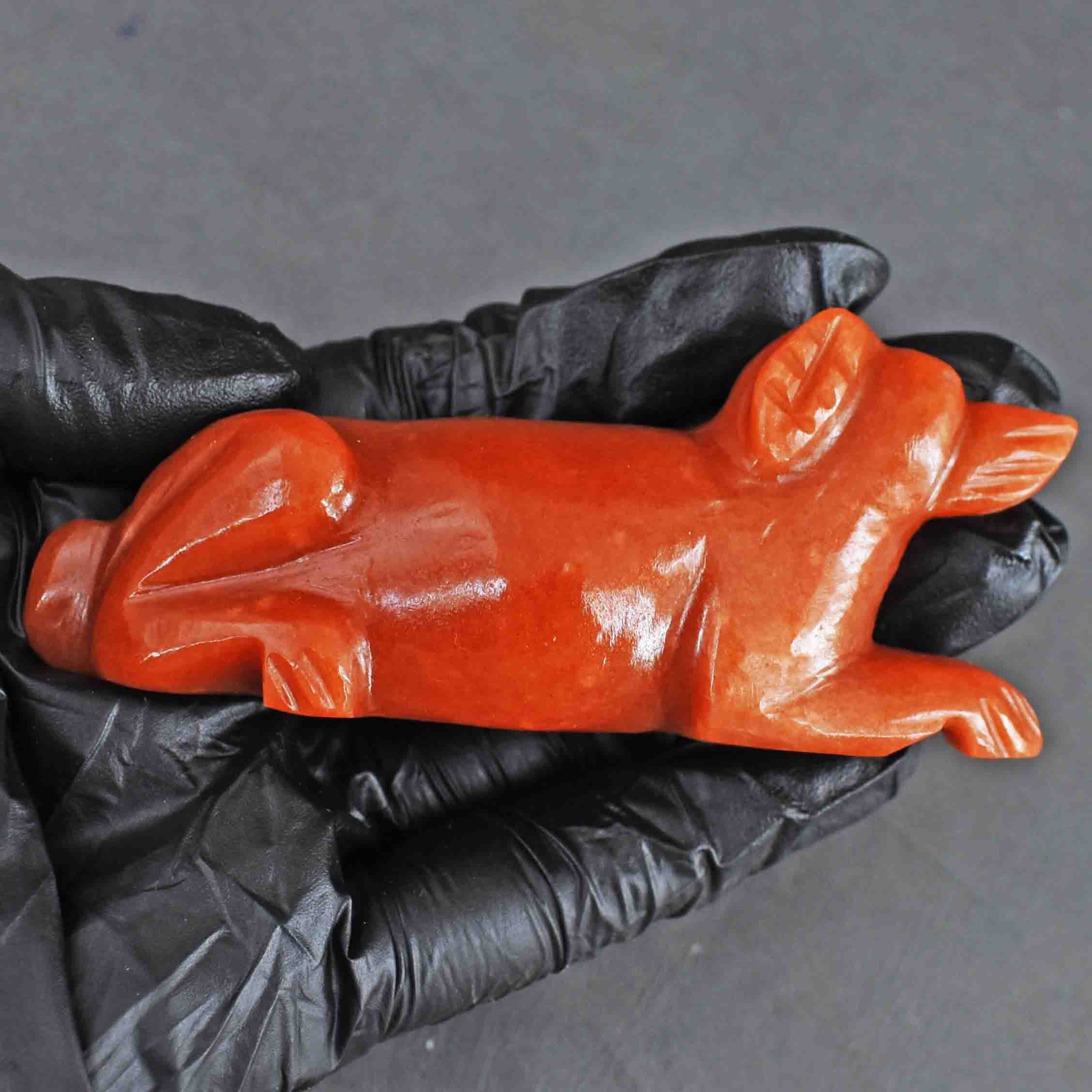 Genuine 458.00 Carats Exclusive Aventurine Hand Carved Crystal Gemstone Dog Carving 2026 Collection