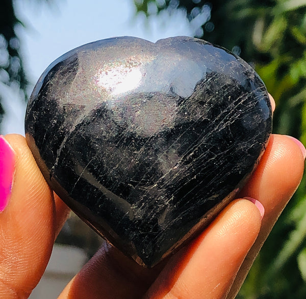 Awesome 434.00 Cts Genuine Black Tourmaline Crystal Specimen Gemstone Healing Big Heart
