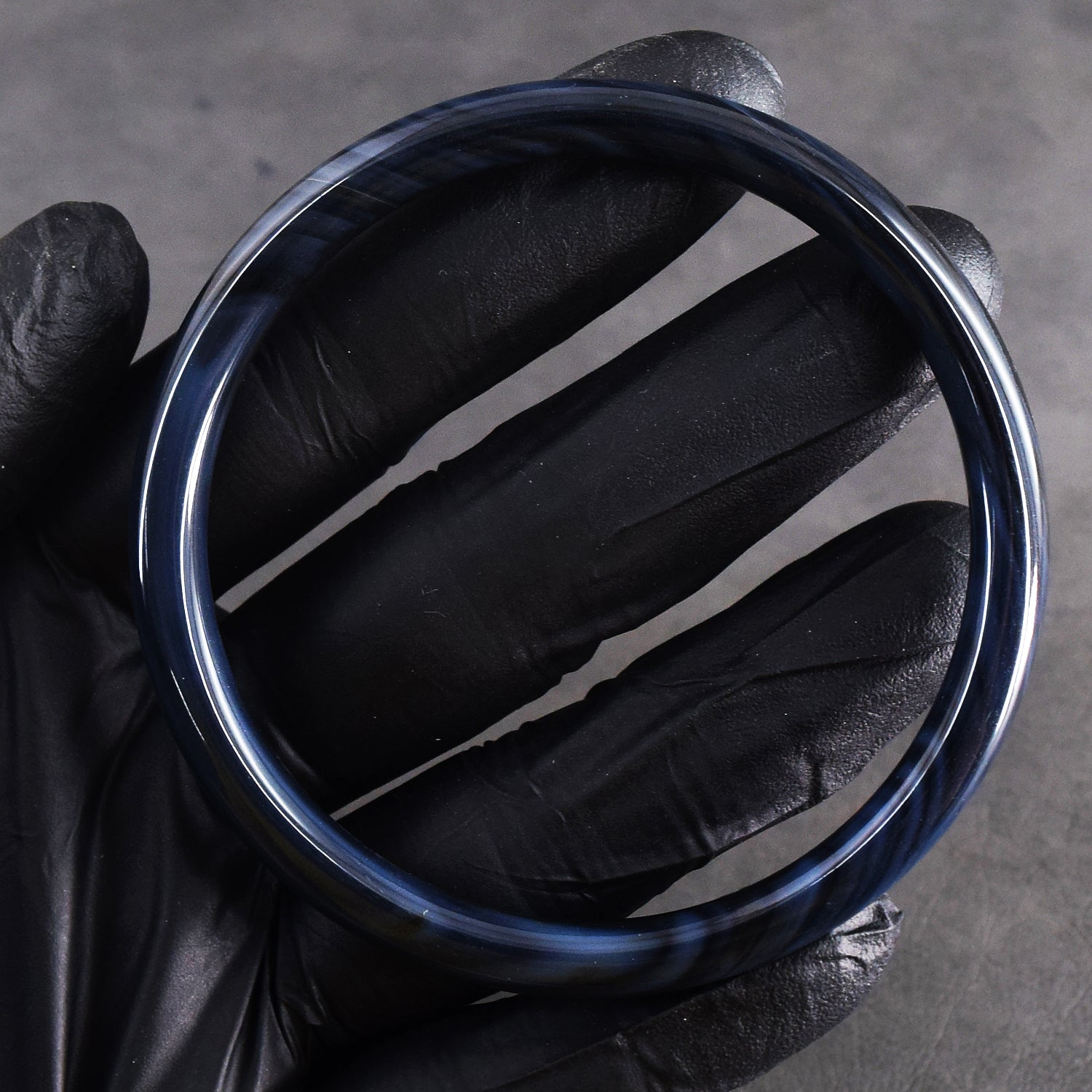 Impressive 82.00 Cts Genuine Black Agate Gemstone Crystal Specimen Premium Fancy Bangle