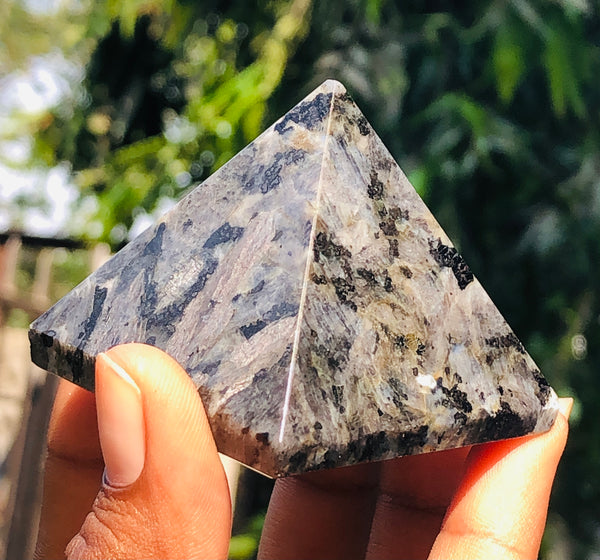 Morbid 536.00 Cts Genuine Larvikite Healing Crystal Specimen Divine Premium Pyramid