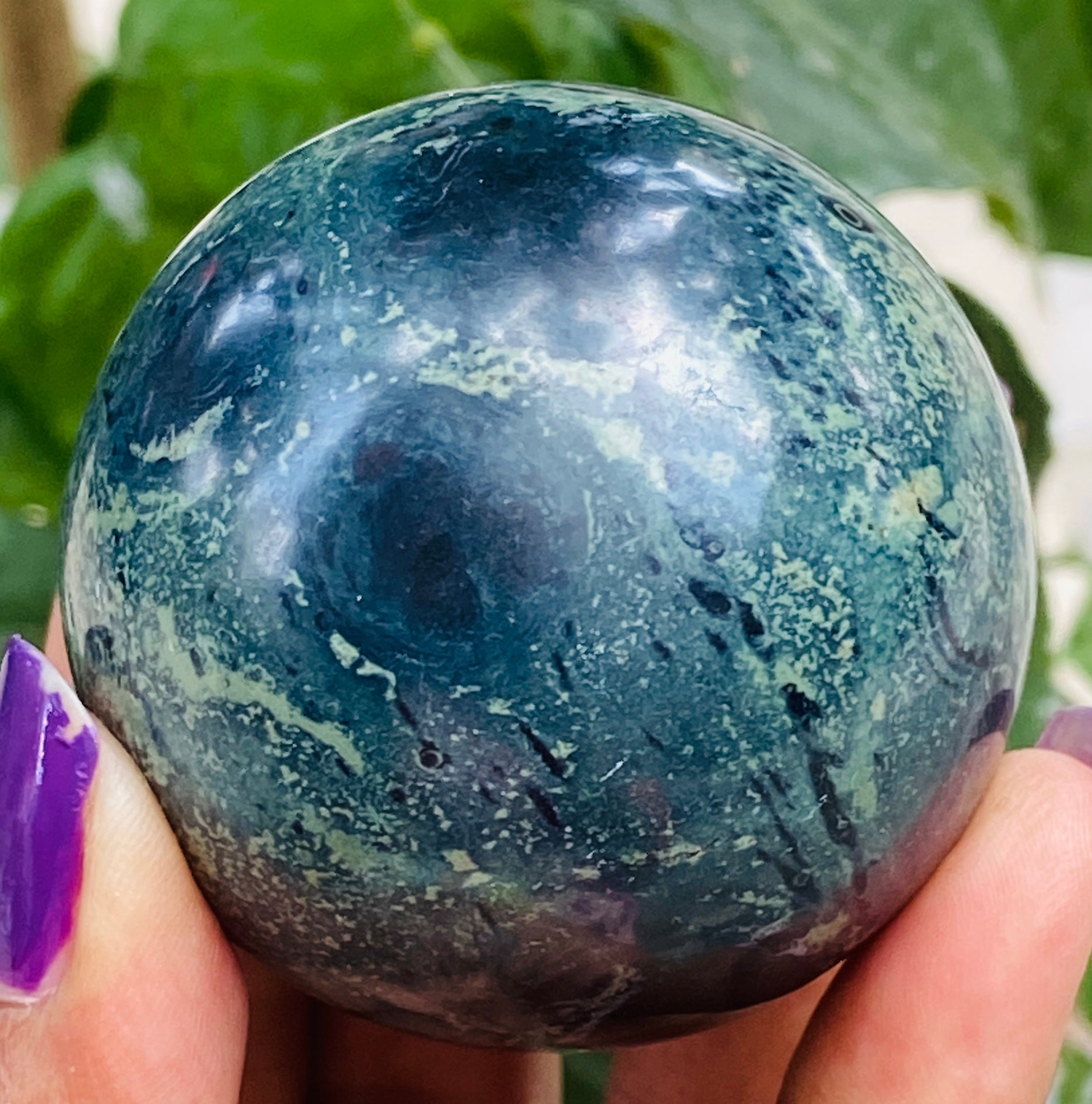 Artisian 809.00 Carats Genuine Kambaba Jasper Hand Carved Crystal Healing Gemstone Sphere