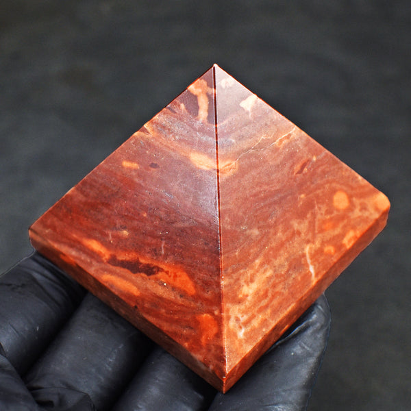 Lovely 626.00 Cts Genuine Coffee Jasper Crystal Specimen Healing Divine Pyramid
