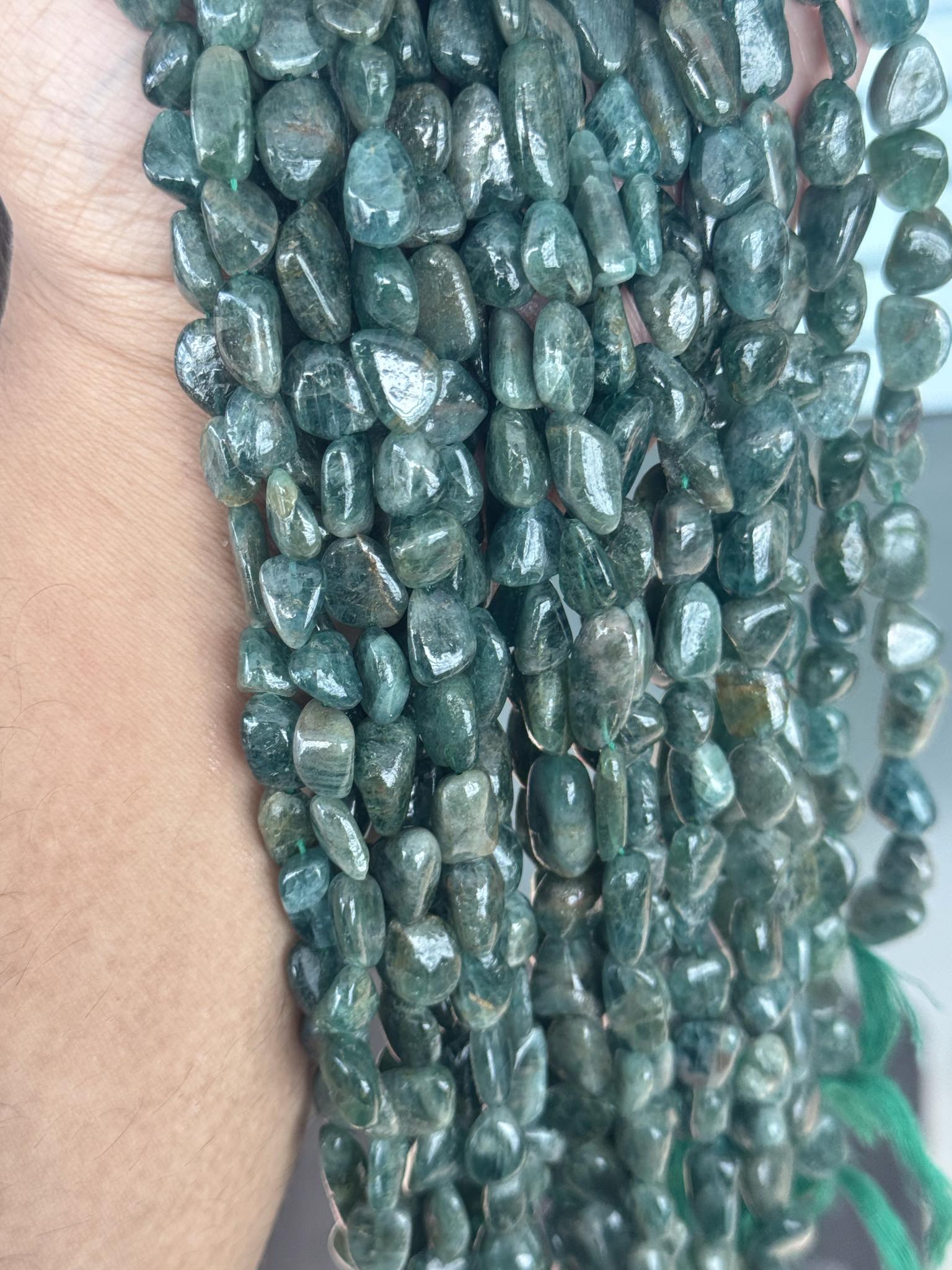 Mega Sale - 100% Genuine Exclusive Green Apatite  Beads Strand