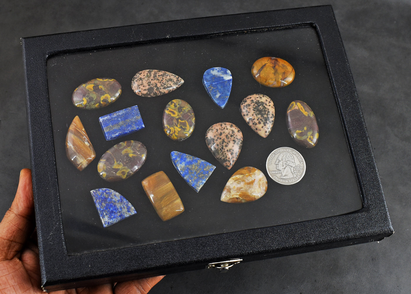 Genuine  393.00 Carats  Exclusive  Mix Gem  Untreated  Gemstone  Cabochon  Lot