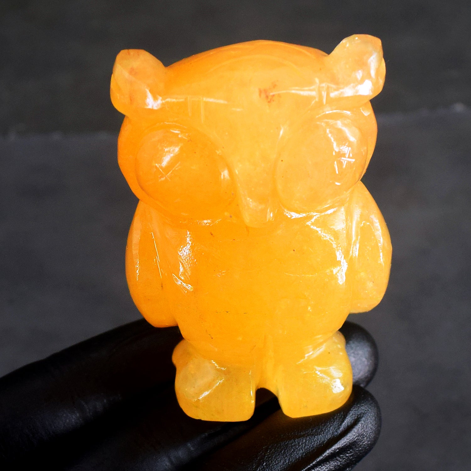 Gorgeous 733.00 Cts Genuine Yellow Aventurine Hand Carved Gemstone Premium Crystal Owl