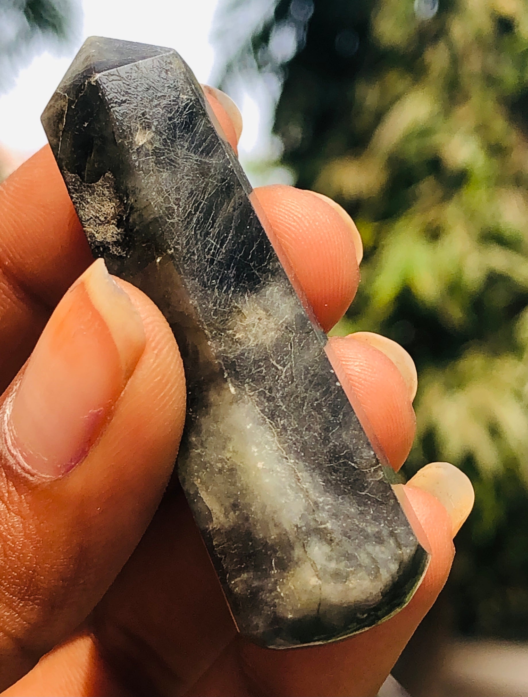 Amazing 113.00 Carats  Genuine Golden Flash Labradorite Hand  Carved  Crystal Gemstone Healing Point