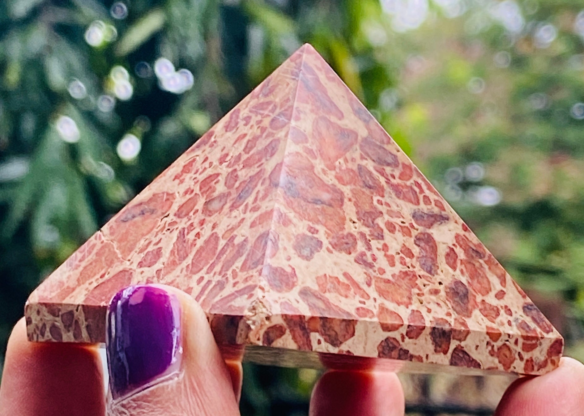 Radiant 508.00 Cts Exclusive Leopard Skin Jasper Healing Crystal Specimen Premium Pyramid