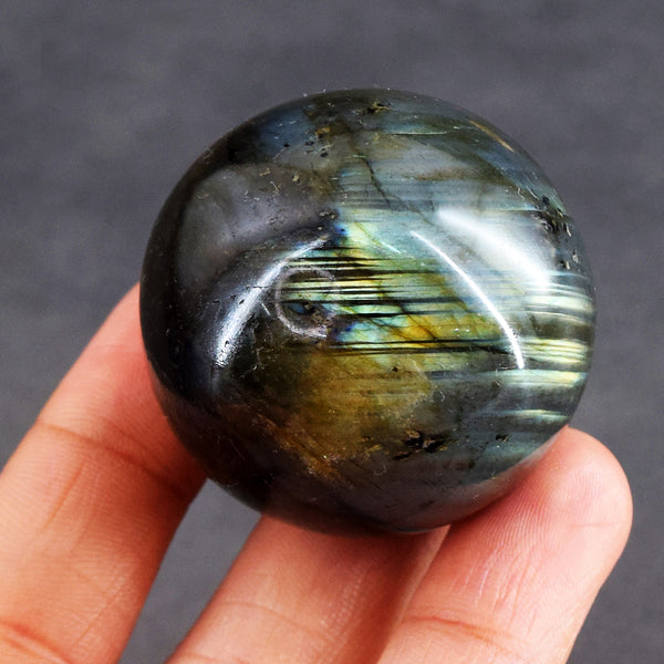 415.00 Cts Genuine Golden Flash Labradorite Crystal Specimen Healing Premium Sphere