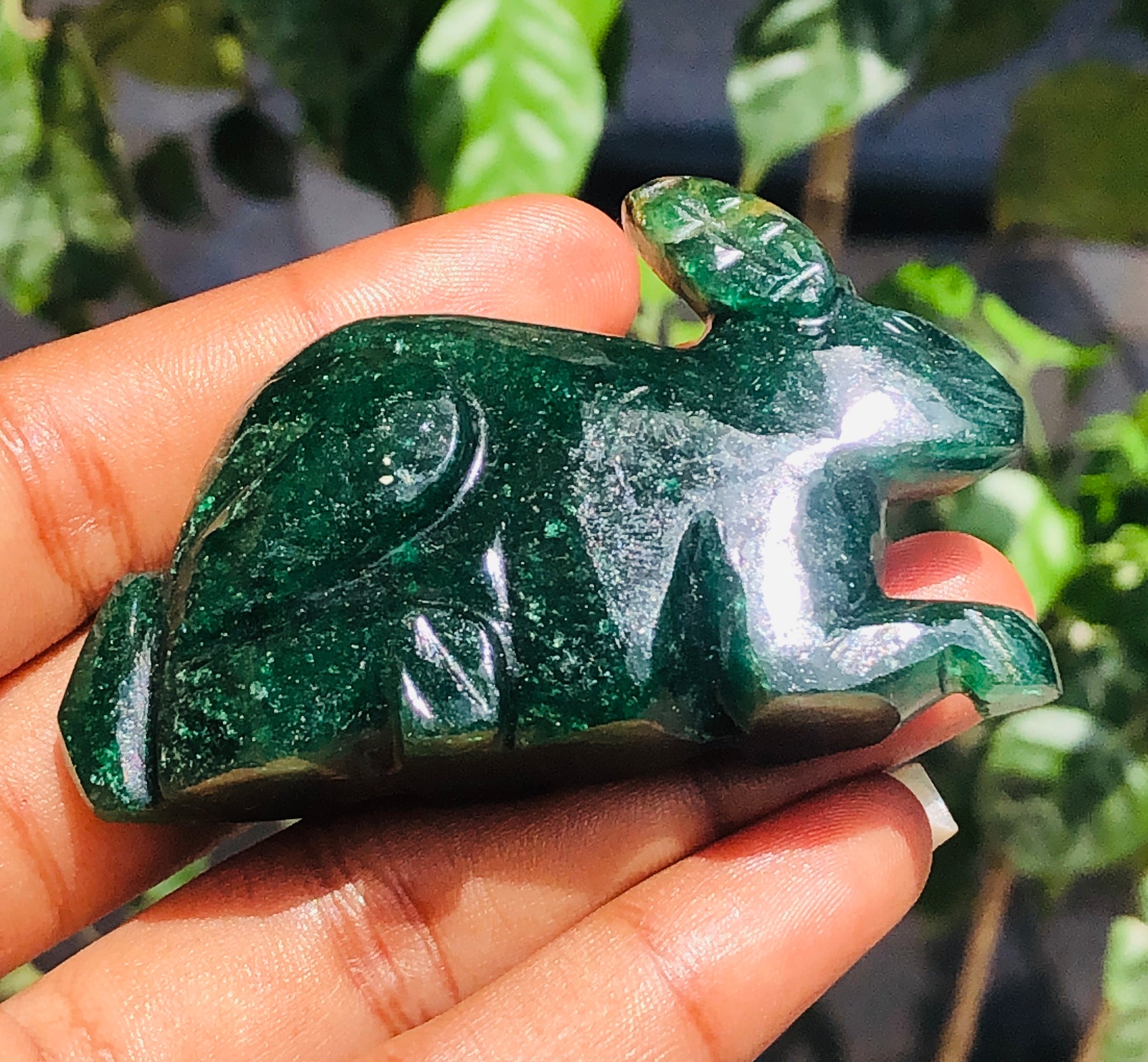 Genuine 255.00 Cts Amazing Green Jade Hand Carved Bunny 2026  Collection