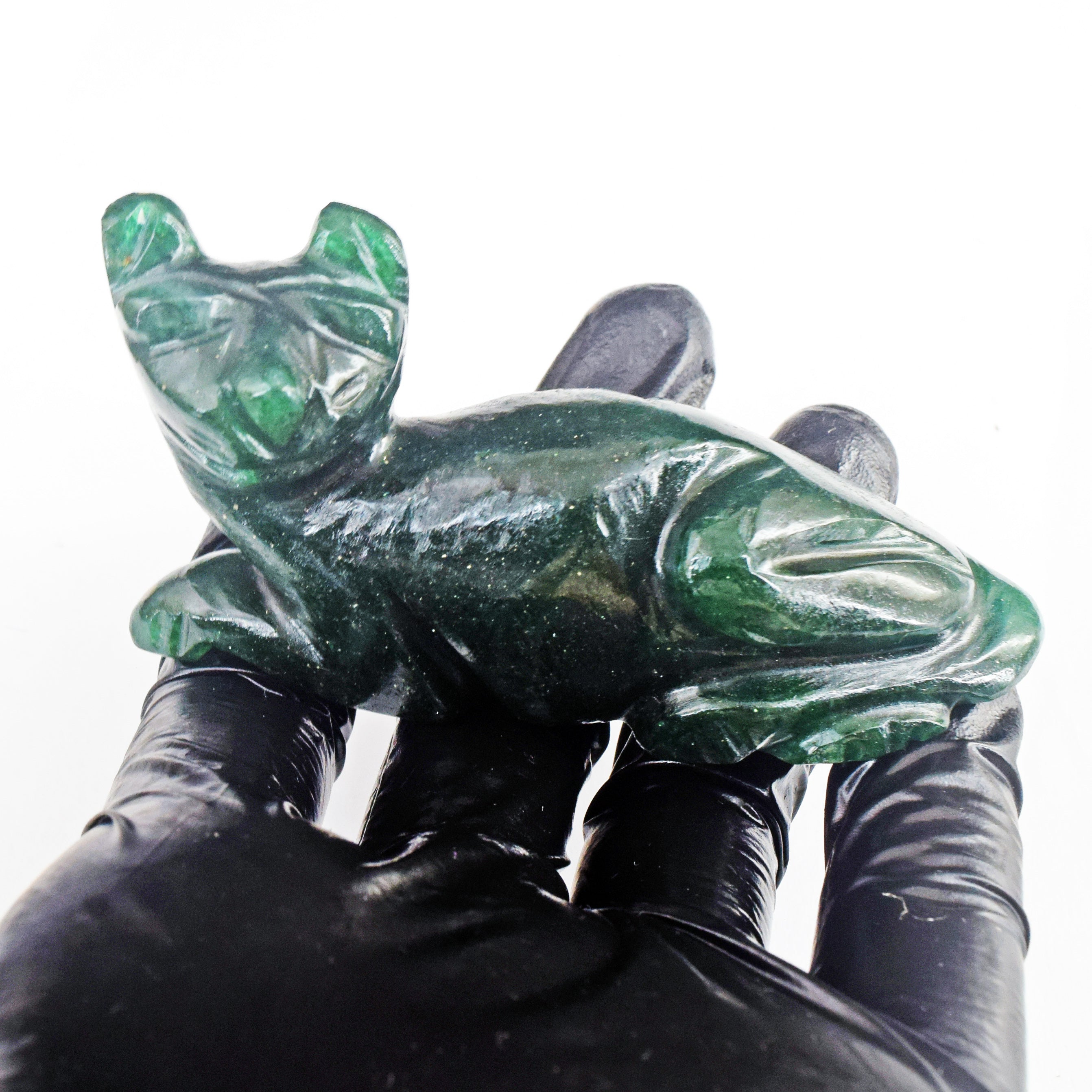Artisian 400.00 Cts Genuine Jade Carved Premium Cat Crystal 2026 Collection