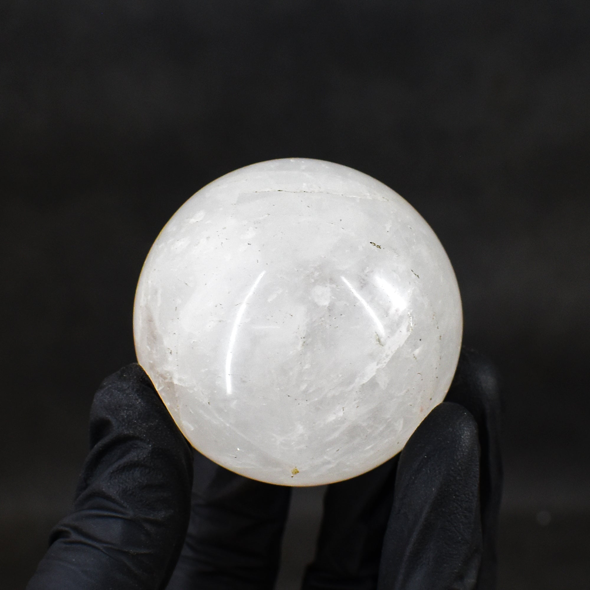 Elegant 668.00 Carats Genuine White Quartz Hand Carved Crystal  Healing Gemstone Sphere