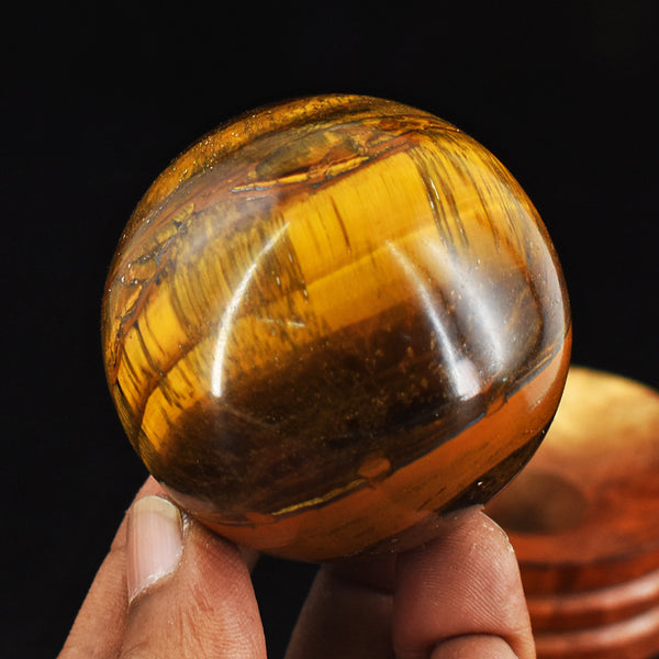 964.00  Carats Exclusive Genuine Tiger Eye  Hand Carved Crystal  Healing Gemstone Sphere