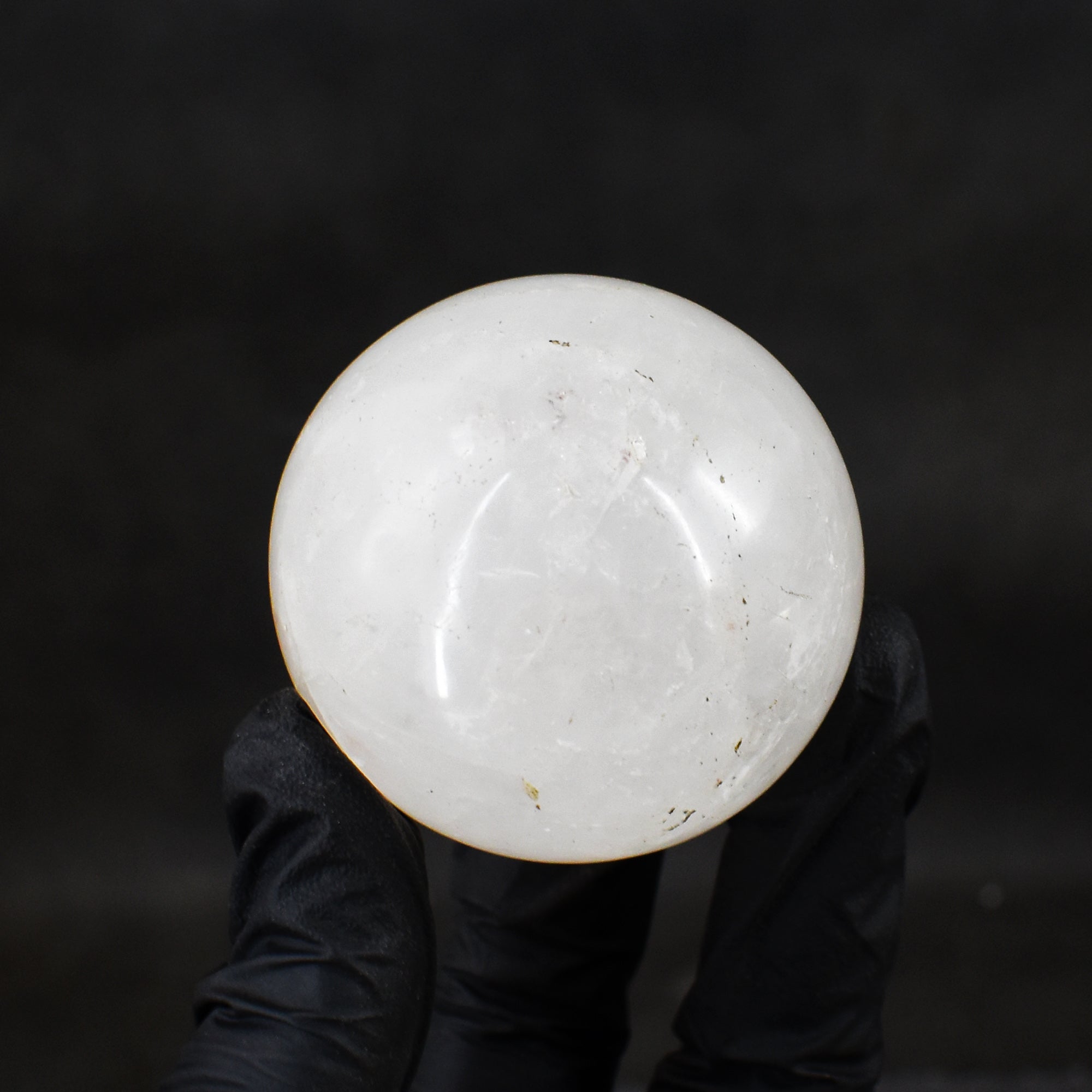 Elegant 668.00 Carats Genuine White Quartz Hand Carved Crystal  Healing Gemstone Sphere