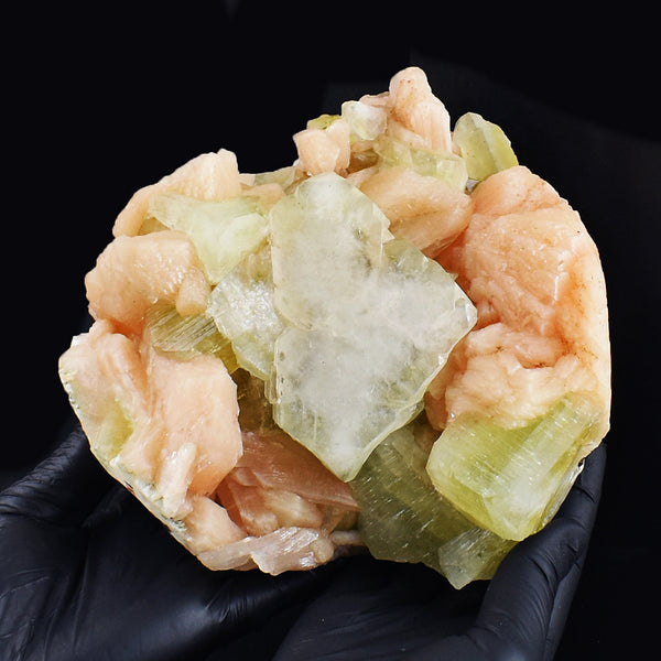 Beautiful 9155.00 Cts Genuine Apophyllite With Stilbite Crystal Specimen Gemstone