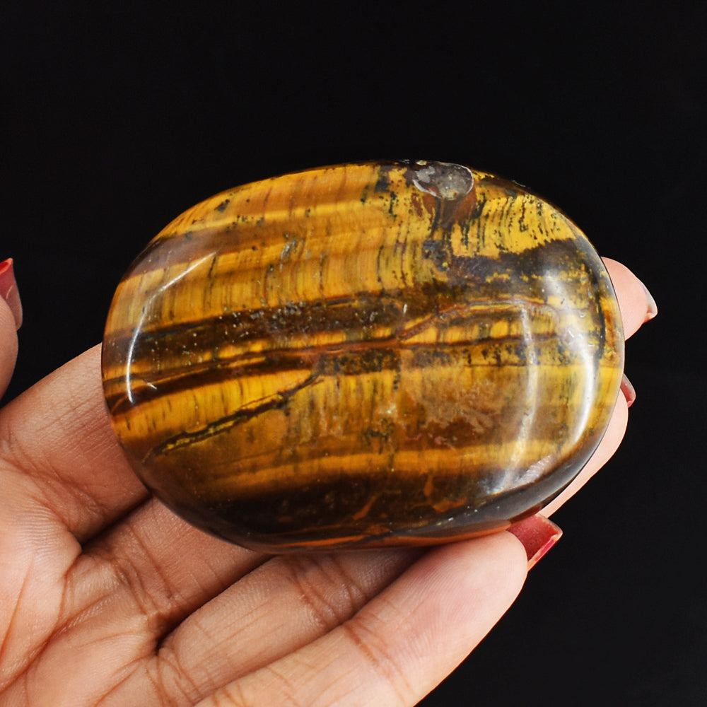 Exclusive 431.00 Carats  Genuine  Golden  Tiger Eye  Hand  Carved  Crystal  Healing  Cabochon